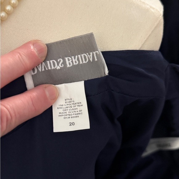 David's Bridal Midnight Blue Maxi Dress - Picture 6 of 7